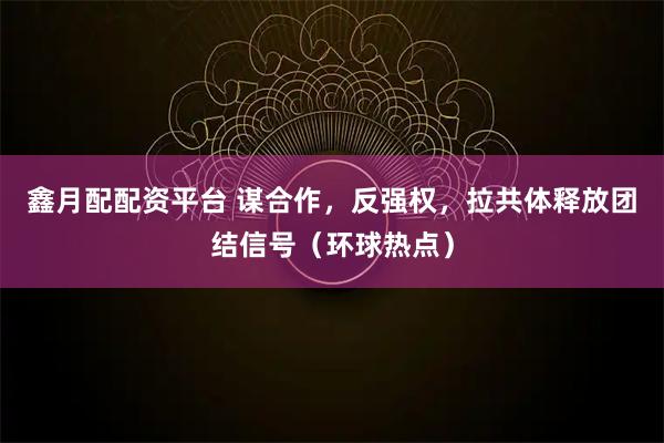 鑫月配配资平台 谋合作，反强权，拉共体释放团结信号（环球热点）